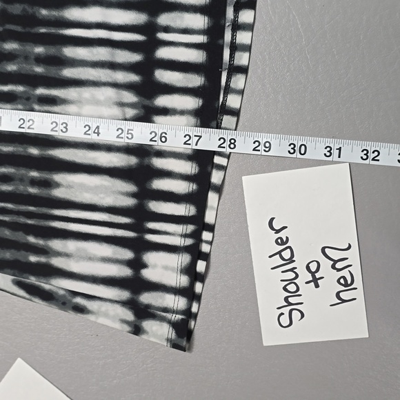 3/$15 elements black gray white sheer blouse women's plus size 3X - Picture 7 of 8